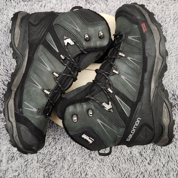 Salomon Thinsulate 200g Contagrip Winter Boots Men's Size 10 - Picture 5 of 9